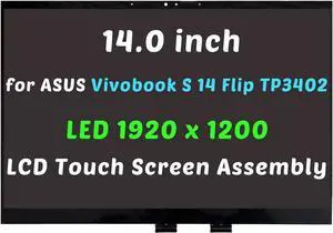 GBOLE 14"" for ASUS Vivobook S 14 Flip TP3402V TP3402VA WUXGA 1920 x 1200 LCD Touch Screen Display