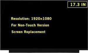 GBOLE 17.3" New Screen Replacement for ASUS VivoBook 17 M712 M712D M712DA M712DK FullHD 1920x1080 IPS 60Hz 30Pin LED LCD Display Screen Panel