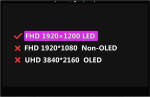 GBOLE For ASUS ZenBook Flip UX363 UX363E UX363EA UX363EA-XH71T (OLED Type) 30 pin FHD 1920 * 1080 13.3" LCD Touch Screen Replacement Digitizer Assembly