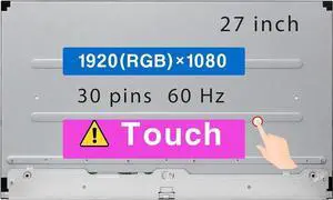 GBOLE 27.0" LCD Touch Screen Replacement LM270WFA-SSA1 for HP 27-D 27-DP0012DS 30 pin FHD 1920 * 1080 Display Panel