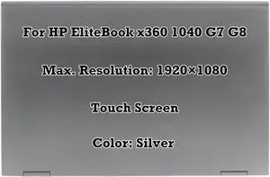 GBOLE M46725-001 14.0" Replacement for HP EliteBook x360 1040 G7 G8 1920x1080 FHD LCD LED Display Touch Screen Assembly Complete