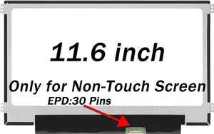 GBOLE Screen Replacement 11.6" for Lenovo P/N SD10L07882 1366X768 30 PIN LCD LED Screen Display Panel(Only for Non-Touch Screen)