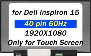 GBOLE 1920x1080 Screen Replacement for Dell Inspiron 15 3501 3505 3510 3511 P112F HX3K8 B156HAK02.3 LED LCD Display Touch Screen Assembly 15.6'' 40pins