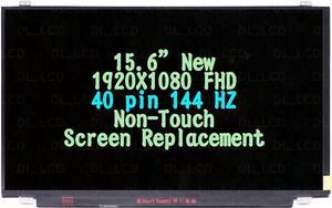 GBOLE for Asus Zephyrus M gm501gs-xs74 B156HAN07.1 15.6" 144 Hz 40 Pins 72% NTSC FHD 1920x1080 IPS Matte LCD Non-Touch Screen Replacement Display Panel (Not for 30 pins 120HZ Version)