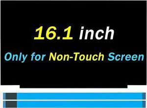 GBOLE 16.1" Screen Replacement for HP OMEN Gaming 16-wd0000 144HZ 40PINS 1920x1080 LCD LED Laptop Display Panel(Only for Non-Touch Screen)