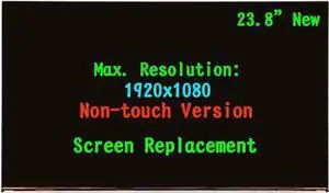 23.8" Touch Screen Replacement FHD(1920x1080) for Lenovo ideacentre AIO 3-24ARE05 F0EW 005TUS Panel LCD Display (Only for Non Touch Version !)