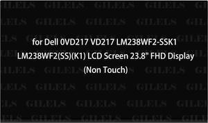 GBOLE Replacement for Dell 0VD217 VD217 LM238WF2-SSK1 LM238WF2(SS)(K1) LM238WF2 SSK1 LCD Screen 23.8" FHD Display