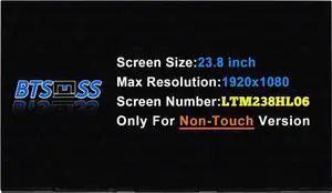 Replacement Genuine for Lenovo ThinkCentre M920z All in One 23.8" FHD Non-Touch LCD Panel 01AG968