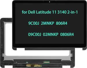 11.6" Screen Replacement for Dell Latitude 11 3140 2-in-1 LCD Touch Screen Digitizer Assembly 9C00J 2MNKP 806R4 09C00J 02MNKP 0806R4 XYY57 55MKX 0XYY57 055MKX HD 1366x768