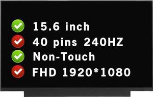 15.6" for ASUS Rog GU502LU FHD 1920 * 1080 40 pins 240HZ LCD Non-Touch Screen Replacement Display Panel (NO Tabs)