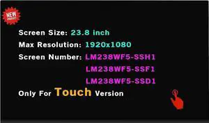 GBOLE Replacement LM238WF5 SS D1 LCD Display Panel FHD 60Hz 23.8" Assembly for HP Pavilion 24-QB0003IN 24-QB0052IN 24-QB0054IN 24-QB0059IN 24-qb0076in 24-qb0076in All in One