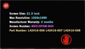 GBOLE 21.5" Screen Replacement for HP 22-C 22-C0039 22-C0042DS 22-C1035Z 22-b402tla 22-c0000ny 22-c0000ur FHD 1080P LCD Display Panel (Only for Non-Touch Version)