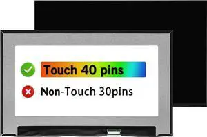 GBOLE 15.6 Inches New Screen Replacement for Dell Precision 15 3581 FHD 1920×1080 40 Pins 60HZ LCD Touch Screen Display Panel