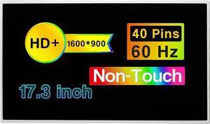 GBOLE Replacement for Dell Vostro 3700 17.3" HD+ 1600×900 40 Pins Non-Touch Screen LCD Display Panel (Not for FHD / 30Pins Version)