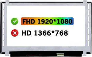 GBOLE Replacement for HP Envy DV6Z-7200 CTO 15.6" FHD 1920 * 1080 40 Pins Non-Touch Screen LCD Display Panel (Not for HD 1366 * 768)