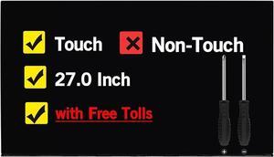 GBOLE 27.0 Inches New Screen Replacement for HP 27-DP1387C FHD 1920 * 1080 30 Pins LCD Touch Screen Display Panel