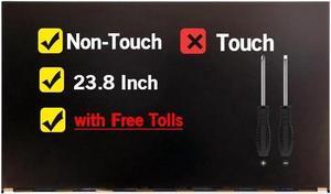 GBOLE 23.8 Inches New Screen Replacement for Acer Aspire Z24-890-UA91 LCD Display Panel FHD Non-Touch
