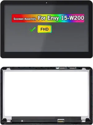 GBOLE 15.6 Inches LCD Touch Screen Assembly for HP Envy X360 15-W237CL FHD 1920 * 1080 30Pins with Bezel
