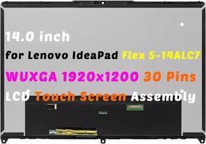 GBOLE New 14 for Lenovo IdeaPad Flex 5 14ABR8 5 14ALC7 82R9 82R7 82TA 82R7003SUS 82R7003WUS 5D10S39785 5D10S39787 5D10S39788 5D10S39786 Lcd Touch Screen w/ Bezel WUXGA 1900 x 1200 60Hz 40 Pins