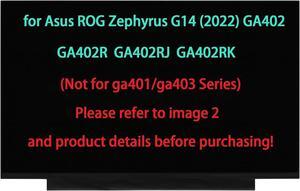 NUOLAISUN 14.0" Screen Replacement for Asus ROG Zephyrus G14 (2022) GA402 GA402R GA402RJ GA402RK GA402RJ-G14.R96700 NE140QDM-NX1 LCD Display Panel (Please Refer to Image 2 )