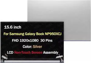 15.6" For Samsung Galaxy Book NP950XCJ-K01US FHD LCD Non-Touch Screen Assembly