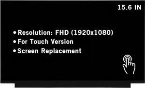 15.6" Screen Replacement for Lenovo ideapad 5-15IIL05 5-15ITL05 5-15ALC05 5-15ARE05 5D10W69930 5D10W69931 FHD 1920x1080 40Pin Touch Screen LED LCD Display Panel