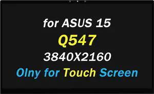Replacement for ASUS Q547 Q547F Q547FD Screen Replacement for ASUS Q547FD-BI7T9 LED Display UHD 3840X2160 40 Pins 15.6" LCD Touch Screen Digitizer Assembly