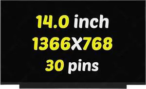 Screen Replacement 14.0" for HP L53828-001 LCD Screen 30Pin 1366x768 Laptop Display Panel