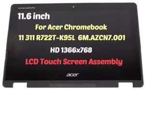 11.6" HD for Acer Chromebook Spin R722T LCD Touch Screen w/Bezel 6M.AZCN7.001