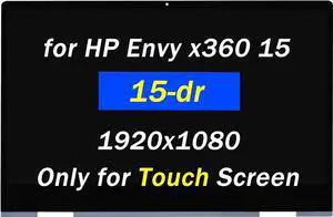15.6" Screen Replacement for HP Envy x360 15t-dr 15t-dr000 15t-dr100 1920X1080 LED LCD Display Digitizer Touch Screen