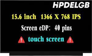 Replacement for HP Notebook 15-DY 15-DY1032WM 15-DY1755CL 15T-DY100 15-DY1731MS 15-DY1751MS 15-DY1771MS 15-DY1023DX 7WR60UA 15-DY0013DX 7FU54UA L63569-001 LCD Touch Screen Display Digitizer