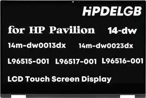 GBOLE Replacement for HP Pavilion x360 14m-dw0023dx 1920X1080 14.0" 60Hz 40 Pins LCD Touch Screen Display Assembly