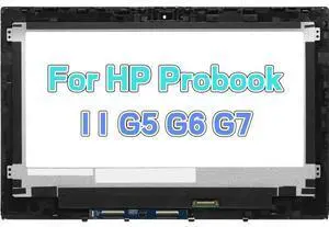 GBOLE NT116WHM-N11 Screen Replacement for HP ProBook x360 11 G5 EE G6 EE G7 EE11.6" HD 1366x768 LED LCD Display Digitizer Touch Screen