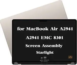 A2941 M2 M3 Screen Replacement for MacBook Air A2941 M2 M3 A3114 EMC 8301 9301 8612 2023 2024 MQKT3 MQKU3 MQKV3 MQKW3 MQKX3 MQKP3 MQKQ3 MQKR3 Full LCD Screen Display Assembly Starlight A2941 M2 M3 Screen Replacement for MacBook Air A2941 M2 M3 A3114 EMC 8301 9301 8612 2023 2024 MQKT3 MQKU3 MQKV3 MQKW3 MQKX3 MQKP3 MQKQ3 MQKR3 Full LCD Screen Display Assembly Starlight