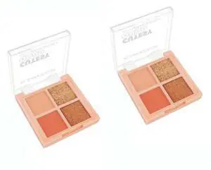 KleanColor Cutesy Quad Eye Shadow Palette In 4 Colors Copper Coin 2 Pack
