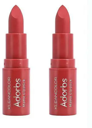 Kleancolor Absorbs Matte Lipstick LS902-02 Poppy 2 Pack