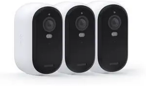 Arlo Essential Security Wireless 2K Camera with Spotlight, Indoor/Outdoor, 2nd Gen, 2-Way Aud, White - Certified Refurbished - Grade A