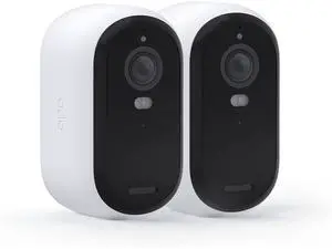 Arlo Essential Security Wireless 2K Camera & Spotlight, Audio, Night Vis, Motion Det, White, 2-pack - Certified Refurbished - Grade A