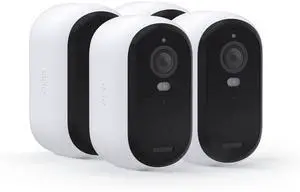 Arlo Essential Security Wireless 2K Camera & Spotlight, 2nd Gen, Night Vision, Audio (4-Pack) White - Certified Refurbished - Grade A