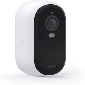 Arlo Essential Security Camera 2K 2nd Gen, Indoor/Outdoor Wireless Camera with Spotlight, 2-W, White - Certified Refurbished - Grade A