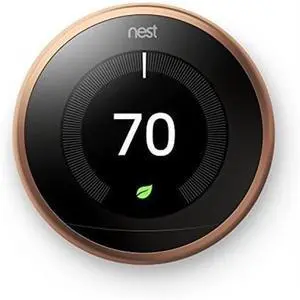 Google Nest 3rd Gen Learning Smart Wi-Fi App Control Thermostat - Copper