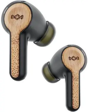 House of Marley Rebel True Wireless Earbuds in-Case Charging & Mic Bluetooth 8H Battery Life Black