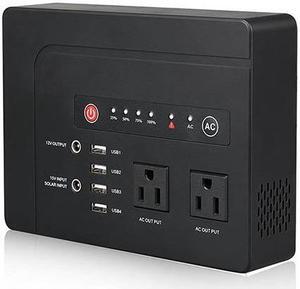 200W 146Wh Portable Power Station with 110V AC Outlet 39,600mAh Lithium Battery Bank Power Pack For Laptop Phone Tablet Camera Charger Outdoor Camping RV Travel Road Trip Home Office Emergency