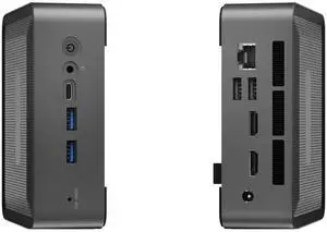 NVISEN YSJMNPC Mini PC AMD Ryzen 7 5825U gaming Computer Windows11 RJ45 1000M 4K Tripple Display WiFi 6E MAX Support 64GB RAM M.2 SSD