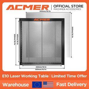 ACMER E10 Honeycomb Laser Bed , aluminum panel-equipped cutting surface designed for laser engraving and cutting machines, Fast Heat Dissipation and Desktop Protection