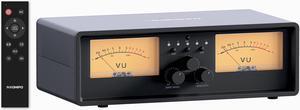 Neohipo ET30 VU Meter Amplifier/Speaker Selector 2 in 2 Out Vintage Switcher Speaker Selector Switch with DB Panel Display & Remote Control