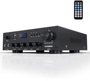 Neohipo SA20 Stereo Receiver & Amplifier Home Audio Bluetooth Amp, Bluetooth 5.0, 500Wx2, 2.1 Channel