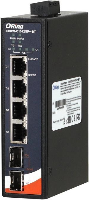 ORing IDGPS-C1042GP+-BT Industrial Unmanaged 2.5G High Speed PoE Switch