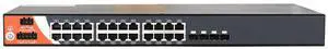ORing RGS-3244GP  | 28-port Managed Gigabit Ethernet Switch | 24 RJ45 Ports + 4 SFP Slots, Rackmount, VLAN, QOS, LACP