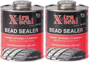 2 Top Cans X-tra Seal Tire Bead Sealer Black W/Brush 32oz (0.9463liters)1 Quart